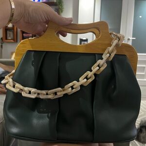 HANDBAG WITH WOOD MICUSSI